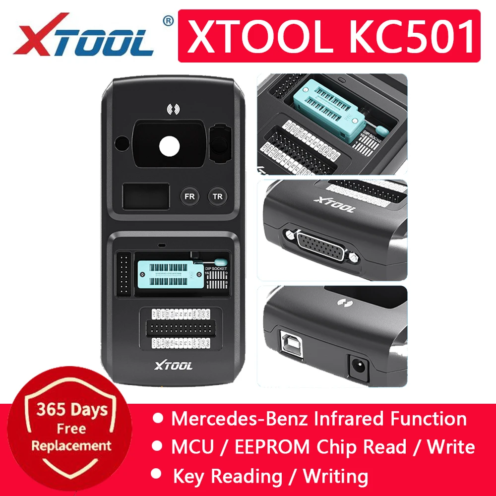 

Программатор XTOOL KC501, поддержка чтения и 2rite MCU/EEPROM, чипы для автомобильных ключей и чип-программатор, работает с X100 PAD3/A80Pro для Benz инфракрасных ...