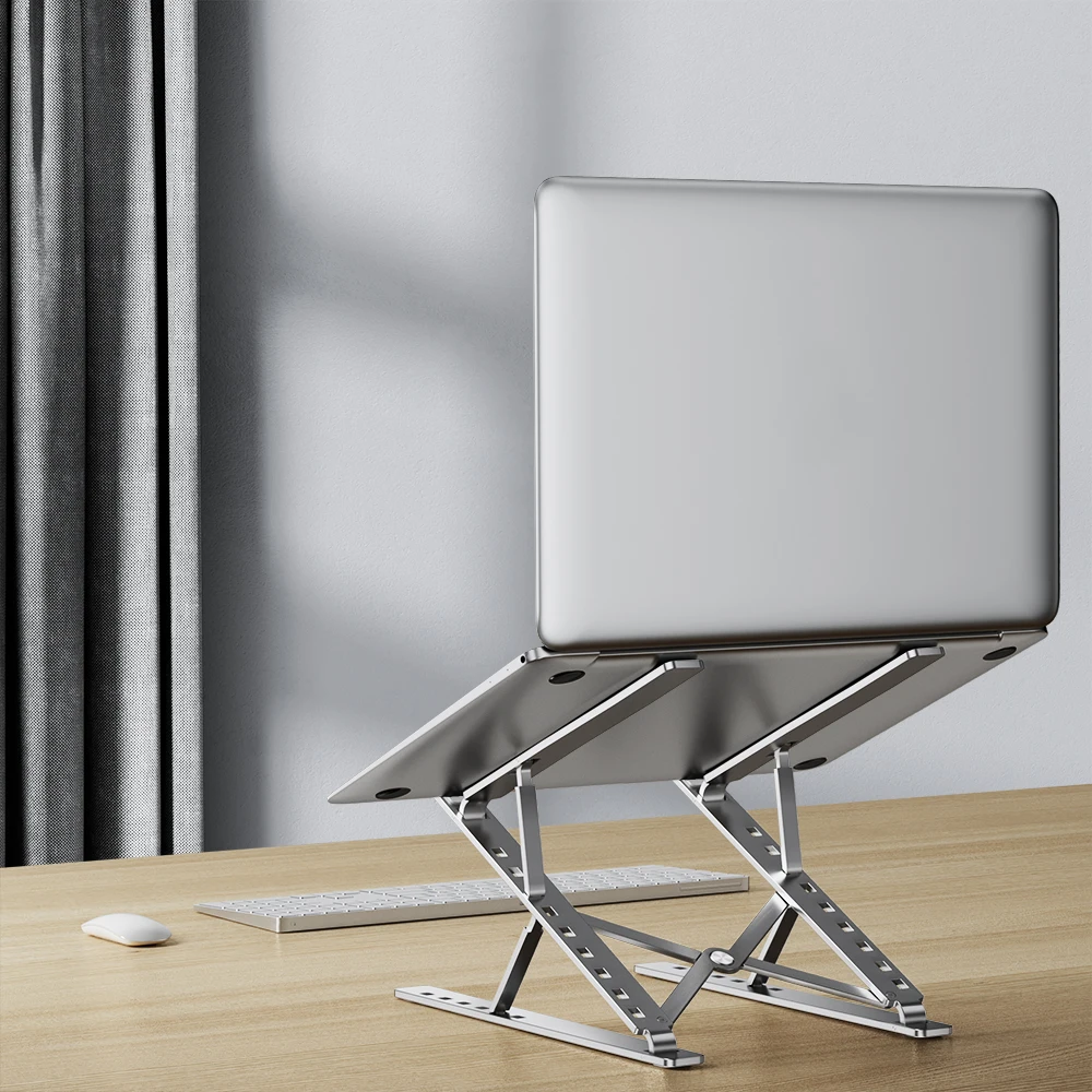 

Portable Laptop Stand Aluminium Support Laptop Base For Macbook Pro Holder Adjustable PC Tablet Stand Computer Accessories