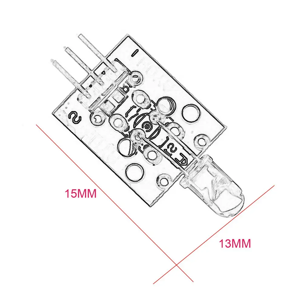 KY-005 38 кГц модулирующий инфракрасный ИК передатчик Модуль датчика прочный сенсор