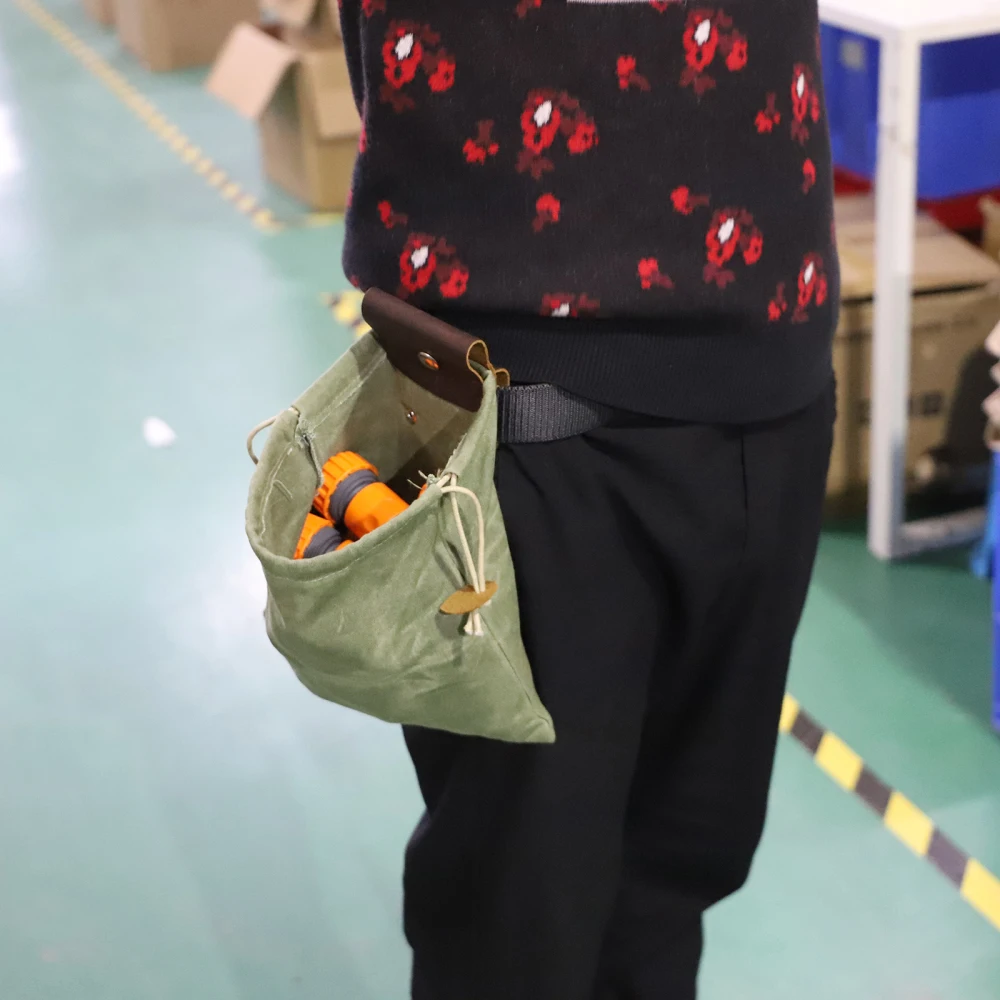 

Foraging Pouch Picking Waist Bag 2021 New Collapsible Containers Handmade Eco-friendly Portable Multi Functional Storage Bags