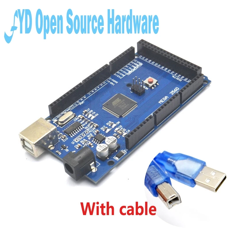 1 комплект Мега 2560 R3 Mega2560 REV3 ATmega2560-16AU доска + USB кабель совместимый для |
