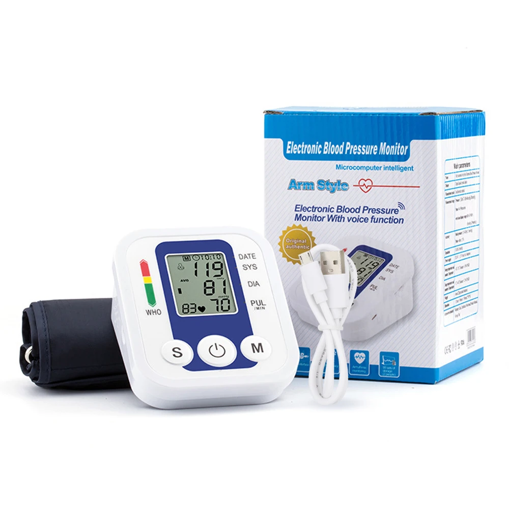

Electric Upper Arm Blood Pressure Monitor Automatic Blood Pressure Meter Smart Voice Broadcast Medical Equipment For Health Care