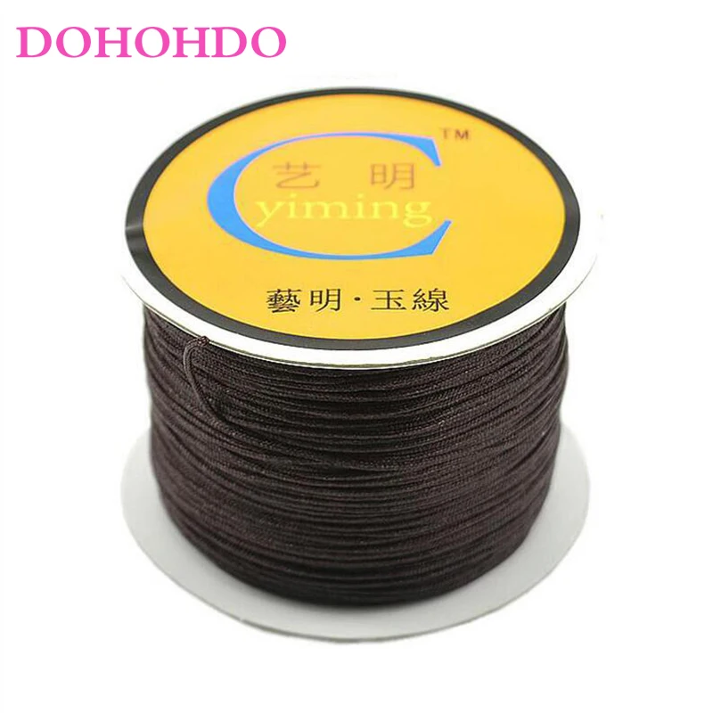 0.8mm 1mm 1.5mm 2mm Cotton Nylon Cord Thread Chinese Knot Macrame Braided String DIY Rope Bead Bracelet Jewelry Making | Украшения и