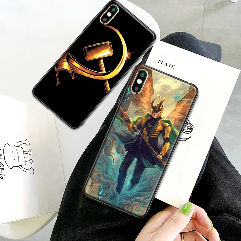 Локи Тор Мягкий ТПУ чехол для Apple IPhone X XR XS MAX 5 5S 5C SE 6 S 7 8 Plus ipod touch силиконовый