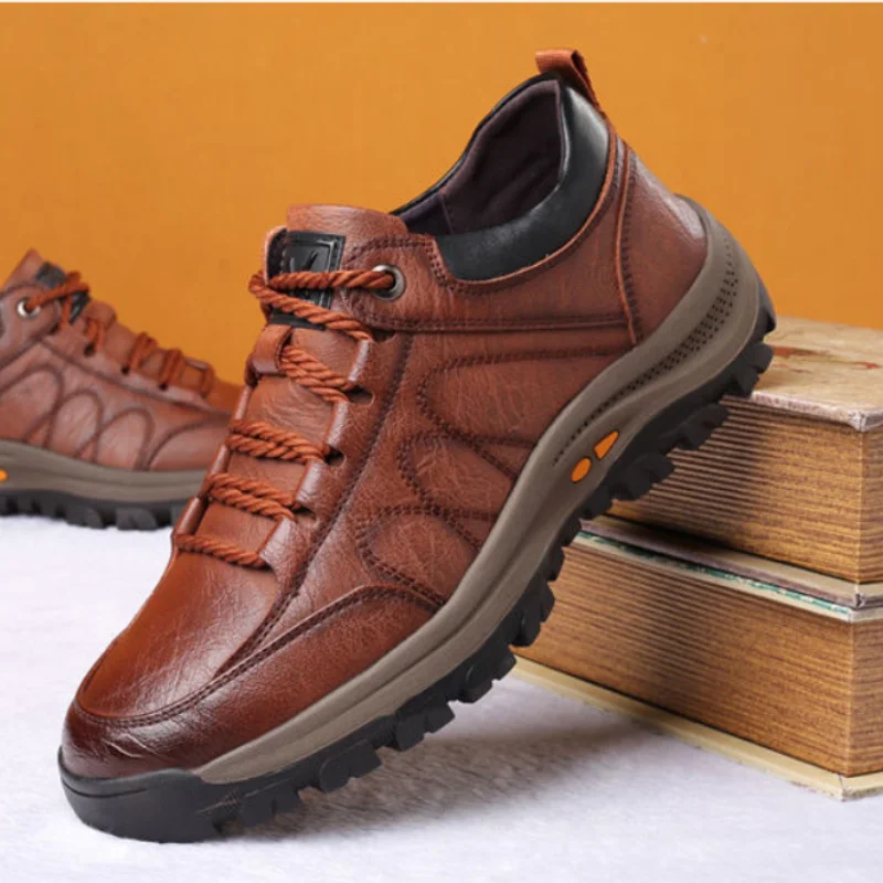 Повседневная мужская кожаная обувь LIYYV качественные мужские повседневные