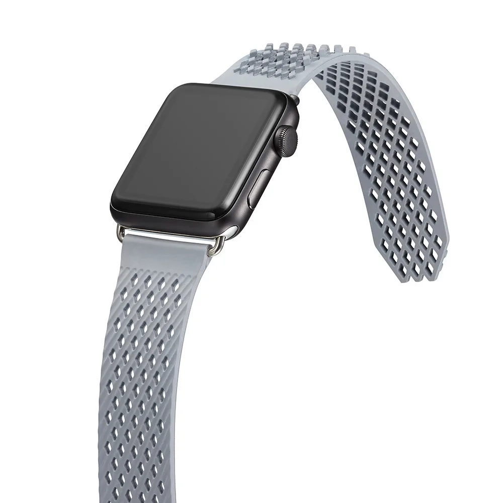 Ремешок для спортивных часов для Apple Watch 5 band 44 мм 40 мм iwatch 42 мм/38 мм силиконовый браслет ремешок для часов Apple watch 4 3 2 1 Аксессуары
