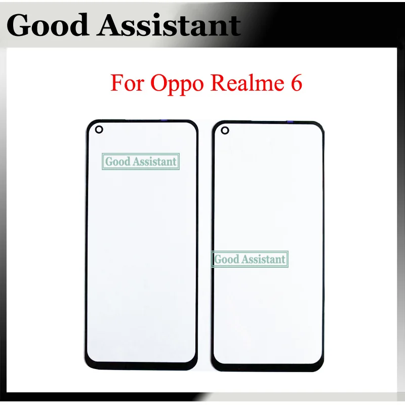 Фото Для Oppo Realme 6 RMX2001 BBK R2001 Передний сенсорный экран Стекло Внешний Объектив Замена |