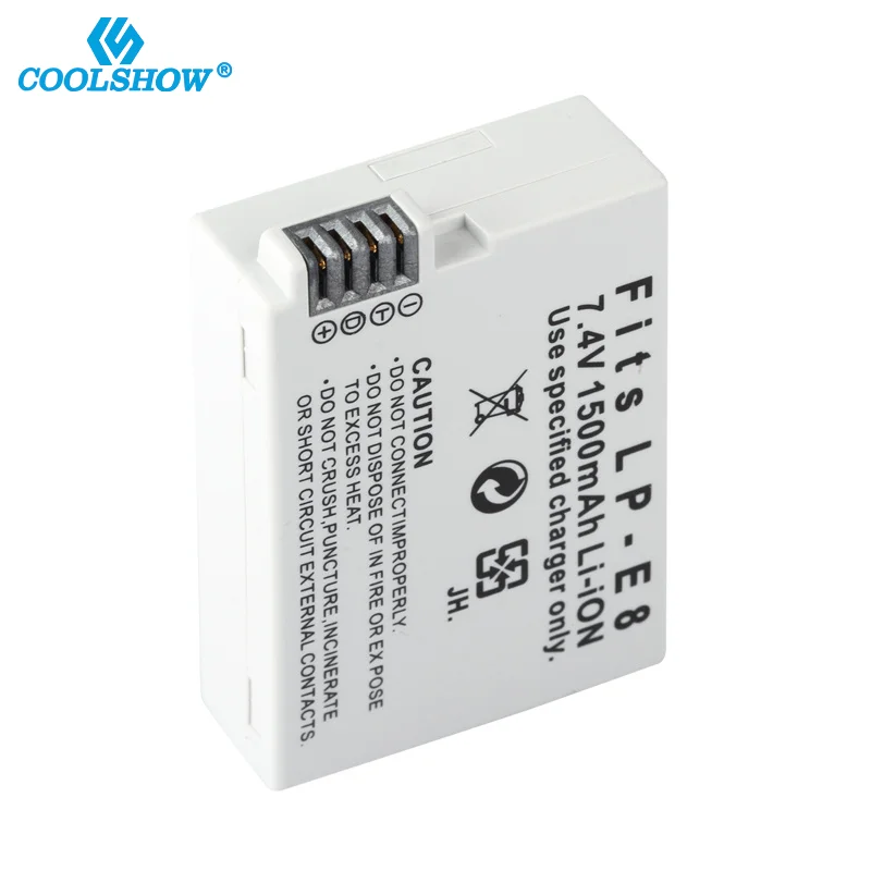Аккумулятор E8 LPE8 LP-E8 мА · ч для камер Canon EOS 550D 600D 650D 700D X4 X5 X6i X7i T2i T4i T5i T3i Rebel |
