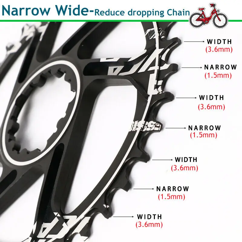 Коленчатая звезда для горного велосипеда JESSICA MTB узкая широкая 32 38T звездочка GXP 170