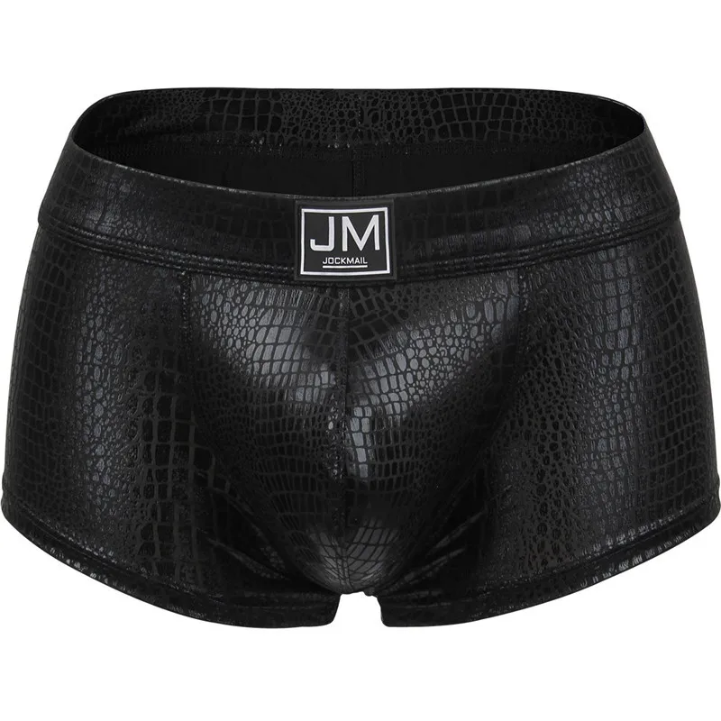 Jockmail RopaInterior Hombre Gay New Men Boxer Snake Scorpion Pattern Gold Silver Red Blue Black Calecon Homme Underwear 5-pack