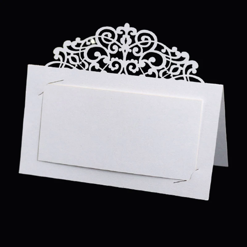 50/100 шт в винтажном стиле и цветок Лазерная резка именная табличка посадочные