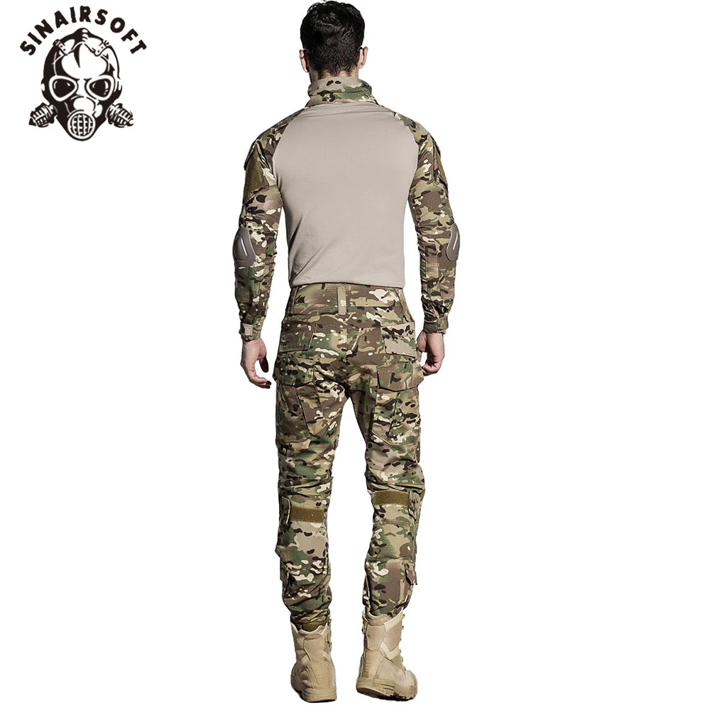 Тактическая рубашка SINAIRSOFT G3 BDU камуфляжная Боевая униформа для страйкбола штаны