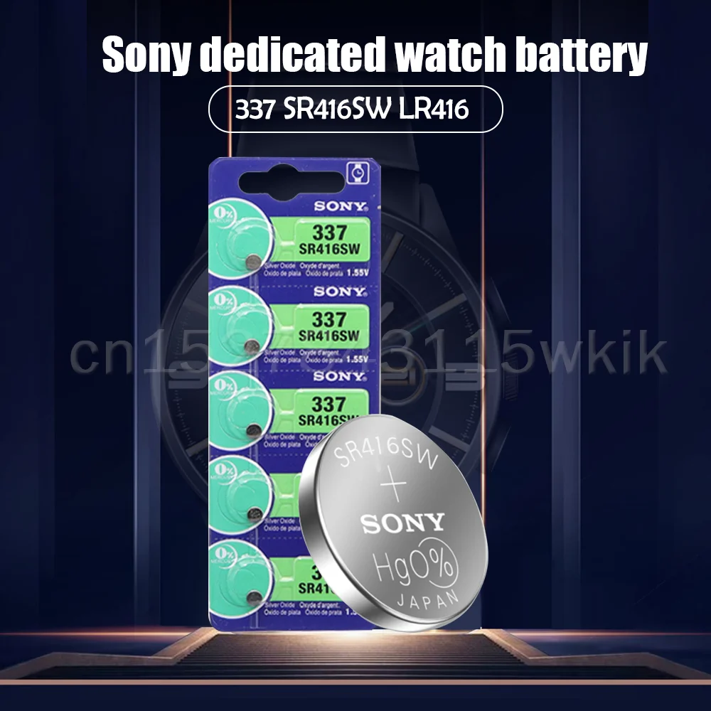 30 шт. оригинальный аккумулятор для часов Sony 337 SR416SW 1 55 в кнопочный из оксида