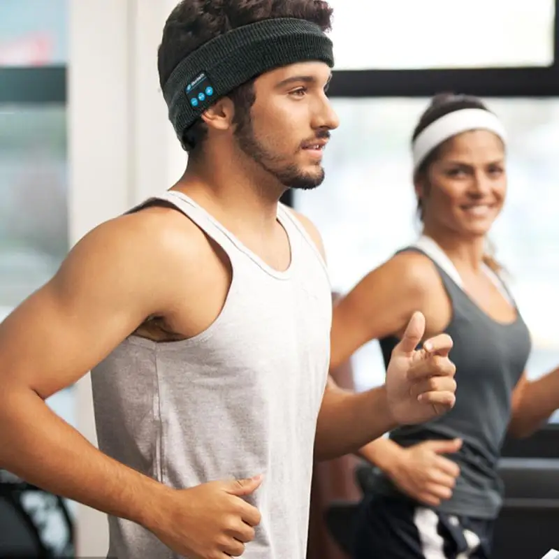 

Bluetooth V5.0 Smart Hat Beanie Knitted Winter Plaid Hat Headset Mic-Hand Free Music Caps For Outdoor Running Sports Thermal Cap