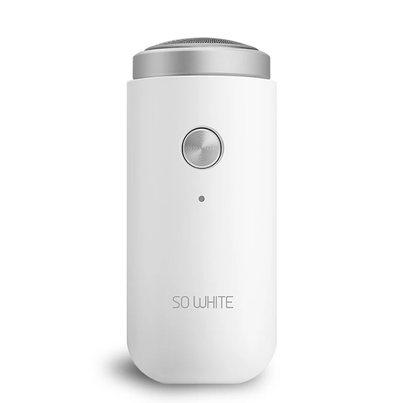 Новинка 2019 Мужская портативная перезаряжаемая электробритва Xiaomi SO WHITE