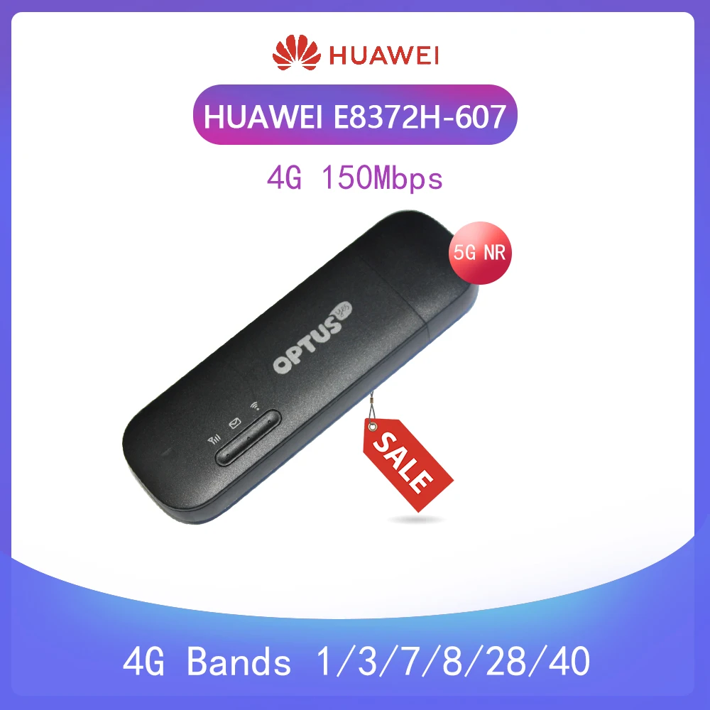 

Unlocked HUAWEI E8372 E8372h-607 4G LTE 150Mbps Wifi Modem dongle with TS9 4G antenna Support B3 B7 B8 B28 B40