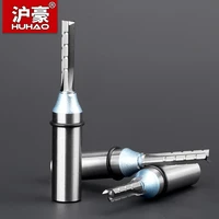 huhao tct straight milling cutter 3 flutes 12 shank mdf plywood chipboard wood carving trimming slotting router bit end mill