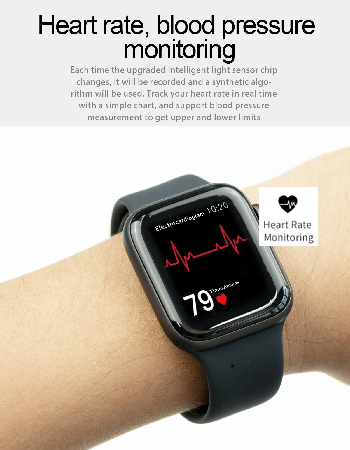 Bluetooth Вызов Смарт Браслет для проверки сердечного ритма 9 1:1 SmartWatch 44 мм с gps ДЛЯ Apple iOS Android сердечного ритма ЭКГ-шагомер IWO 8 iwo 8 plus