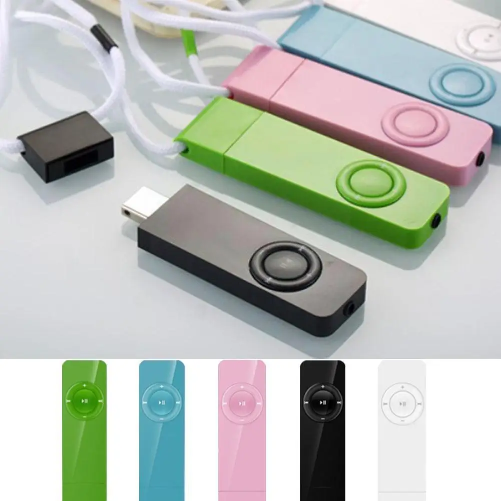 

USB Player Long Strip USB In-line Plug-in Card MP3 Disk With Walkman Student English U Listening Lanyard I3G2