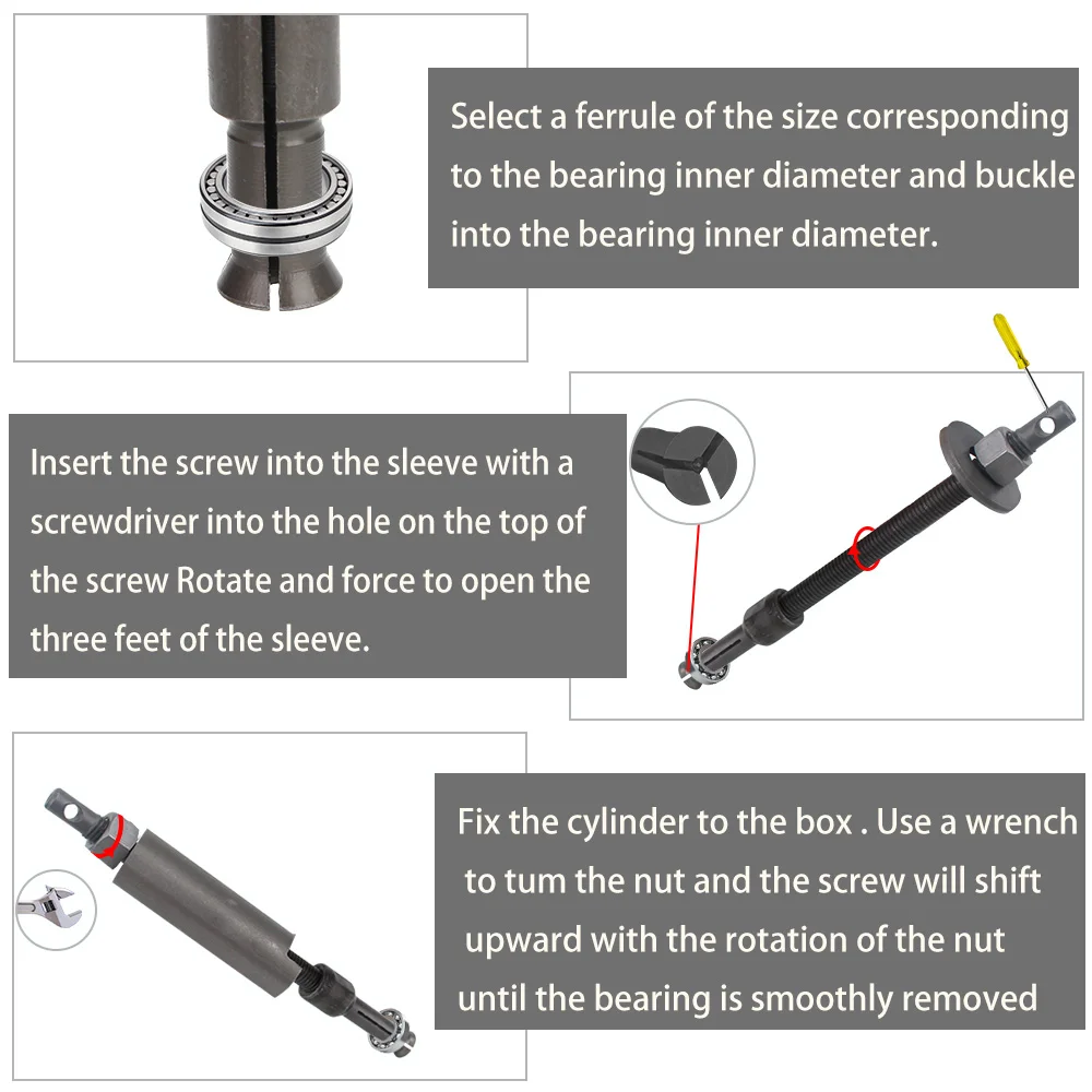Автомобильный инструмент для снятия шестеренок колеса 9 мм до 23 мм выталкиватель внутренних подшипников мотоцикла и автомобиля.