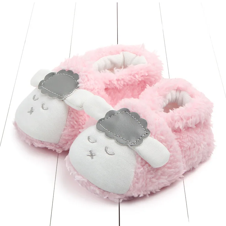 Зимние ботинки для новорожденных девочек и мальчиков милая обувь малышей мягкая