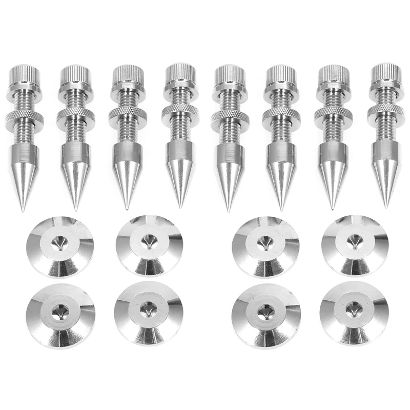 M8 X 60 Speaker Peak Isolation Nail Stand Foot HiFi Shockproof Cone Bottom Pad |
