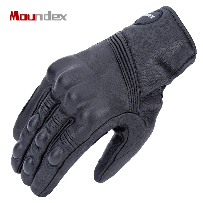 

Motorcycle Gloves Goatskin Leather Touch Screen Summer Motor Guantes Cycling Glove Unisex Motocross Motorbike Luvas Moto