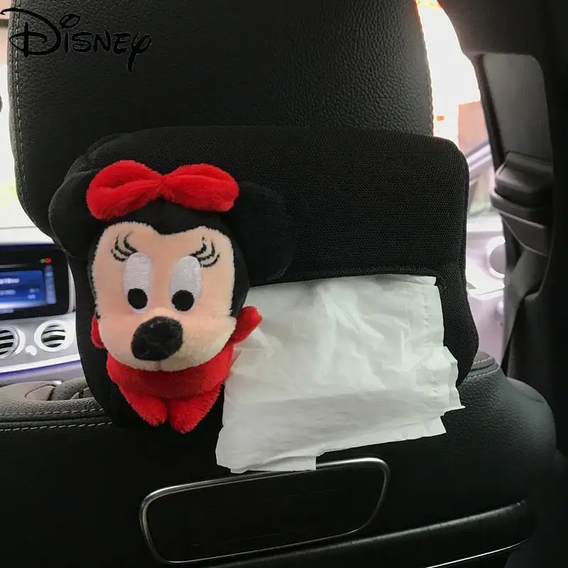 

Disney Cartoon Minnie Cute Creative Summer Ice Silk Car Decoration Headrest Handbrake Rearview Mirror Cover Safety Strap