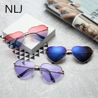 heart shaped sunglasses women and men brand designer fashion love clear ocean pink sun glasses female oculos uv400