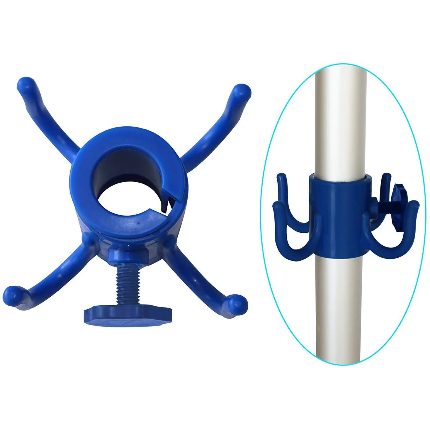 

1Pc Adjustable Size Beach Umbrella Hanging Hook 4 Prongs For Hanging Towels Clothes Sundries Organization Rack