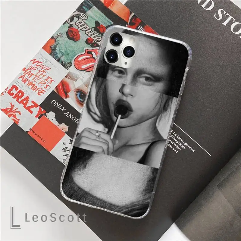 

Mona Lisa Art David statue Phone Cases For iphone 12 5 5s 5c se 6 6s 7 8 plus x xs xr 11 pro max mini