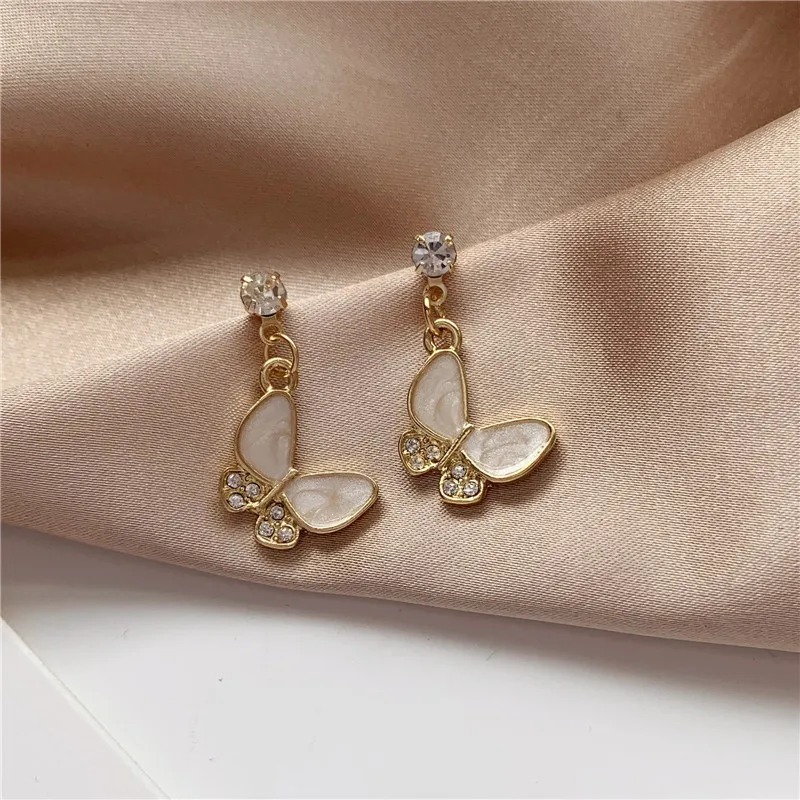 

Korean Style Simple Fashion Bow Earrings Filled Cubic Zirconia Earrings Jewelry for Women's Engagement Wedding Anniversary Gifts