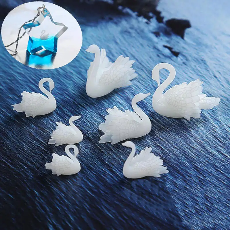 Белая Мини подвеска 3D для украшений из эпоксидной смолы|Принадлежности