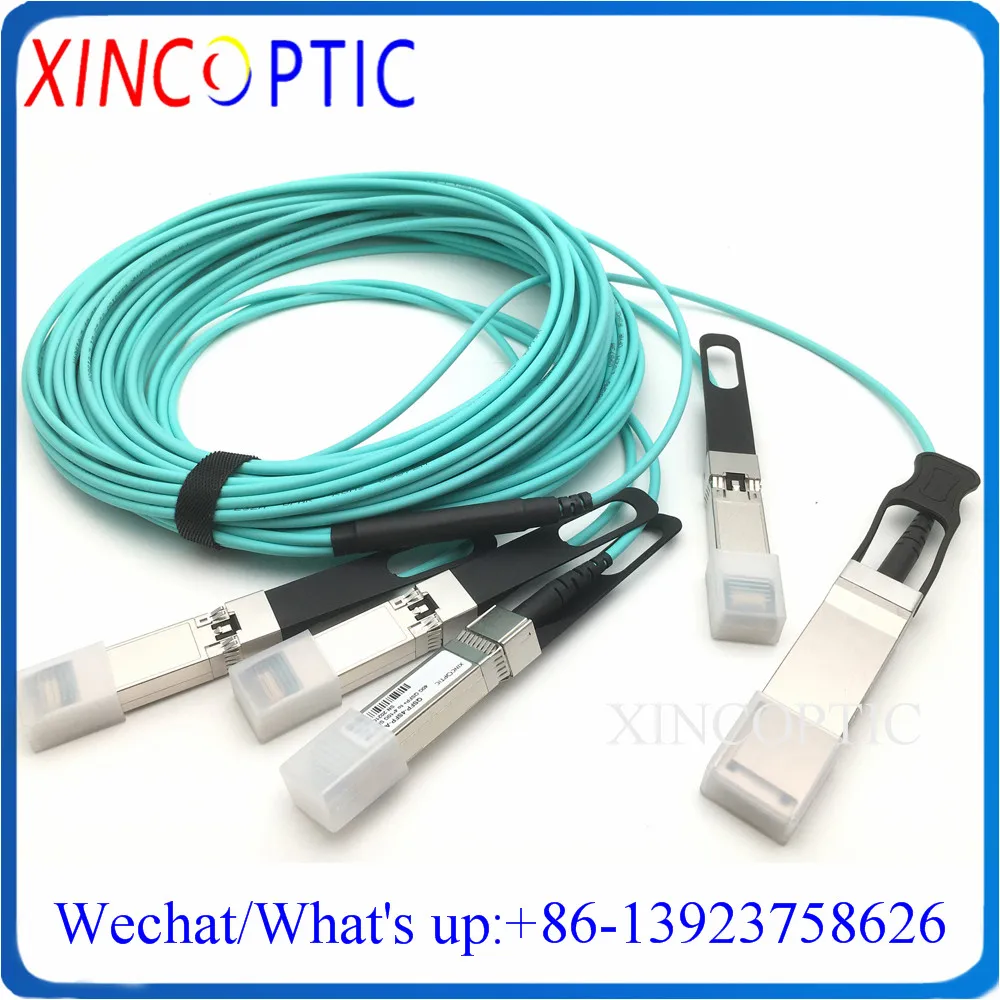 40G QSFP до 4*10 SFP + AOC 30 м 35 40 OM3 MPO оптический кабель совместимый 4x10G волоконно-активный