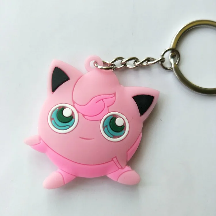 Мультфильм Покемон брелок ПВХ брелок Пикачу Бульбазавр Ponyta Dragonite Squirtle Jigglypuff Милый Забавный аниме брелок чавейру - Цвет: 6
