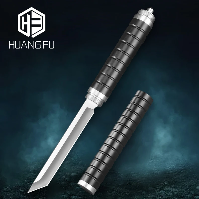 

HUANGFU Vehicle self-defense equipment Wilderness survival knife outdoor defense fighting knife fixed blade hunting knife