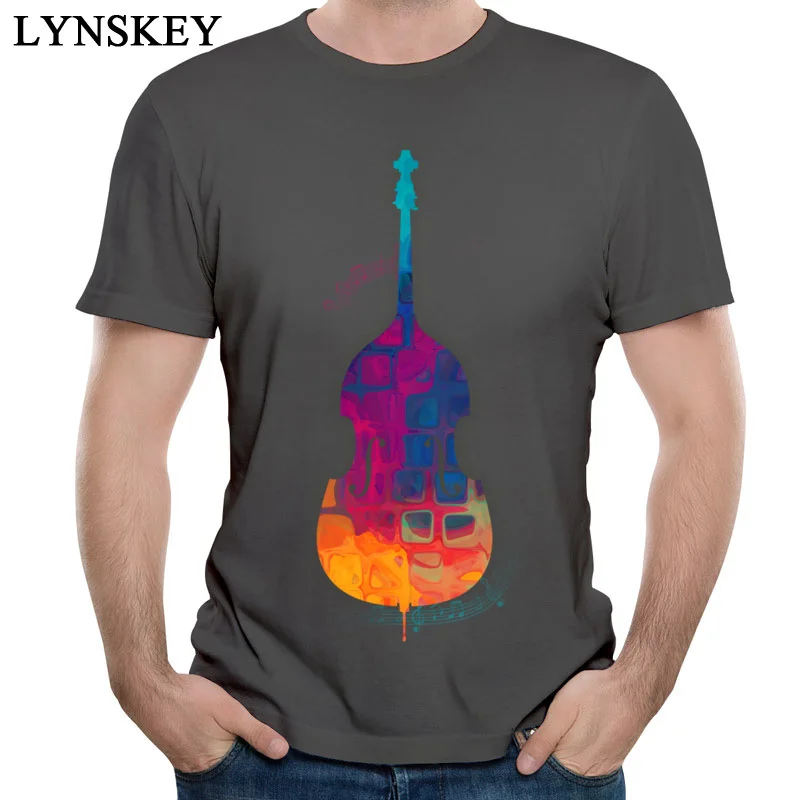 Новая летняя мужская футболка LYNSKEY красочная одежда с принтом двойным басом