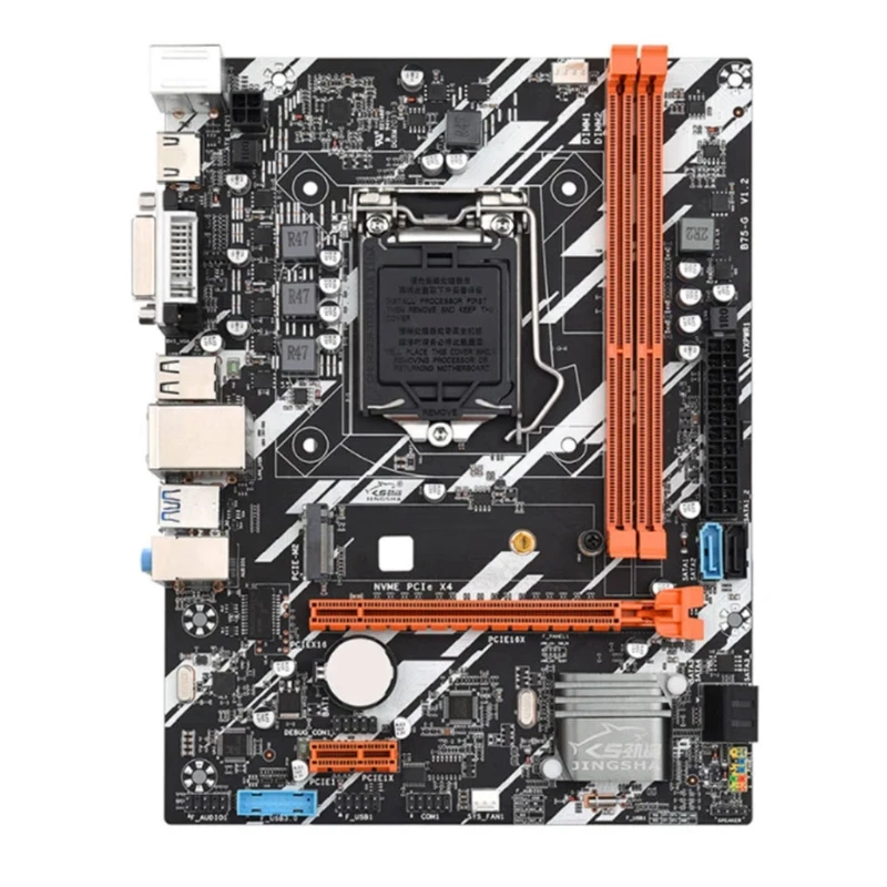 Desktop PCI-E X16 B75-G Motherboard USB3.0 LGA 1155 2xDDR3 Support M.2 NVME SSD
