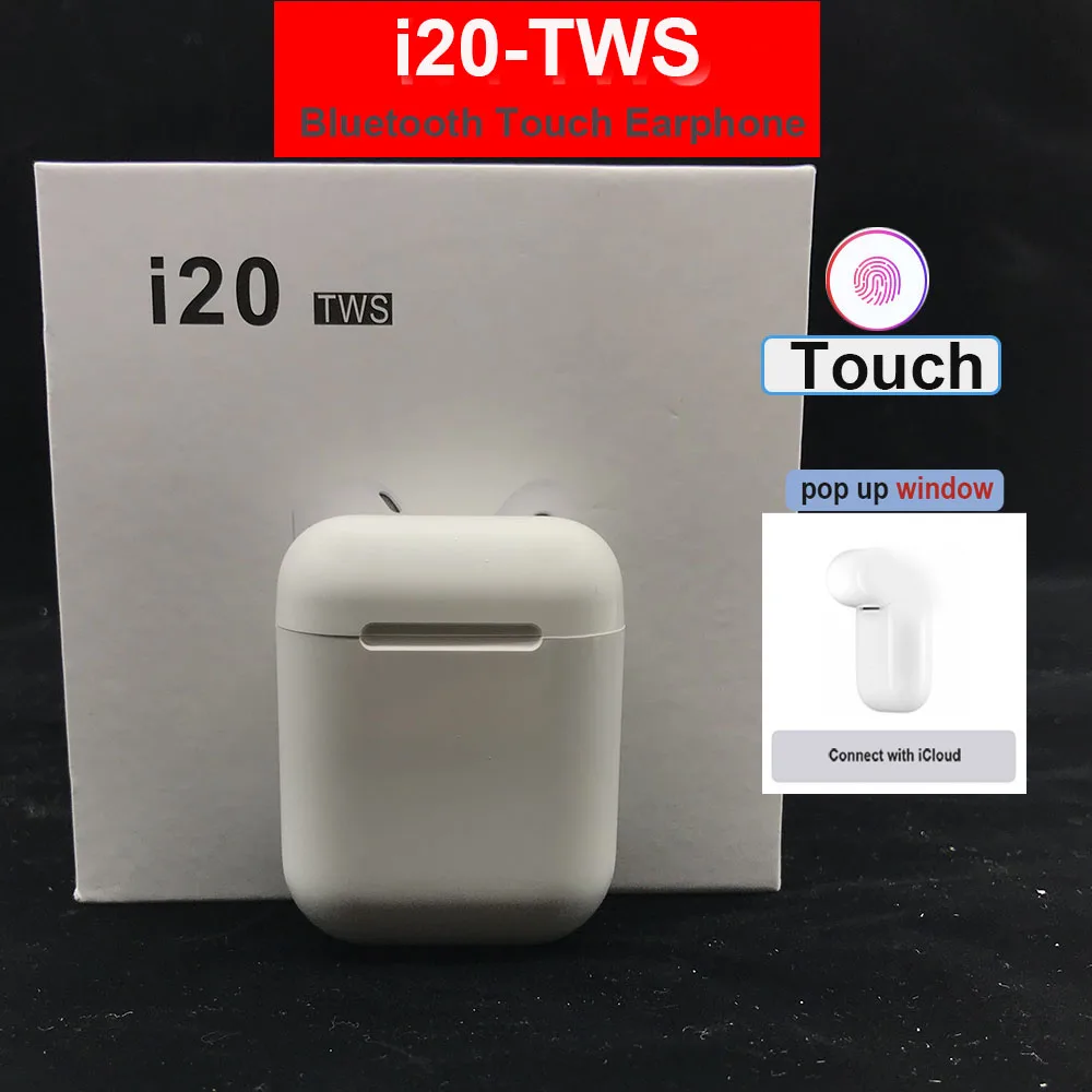 I20 TWS Беспроводной наушники Bluetooth 5,0 гарнитура i14 i11 i7s TWS 6D бас Беспроводной наушники pk i10 TWS i30 i12 i80 TWS i100