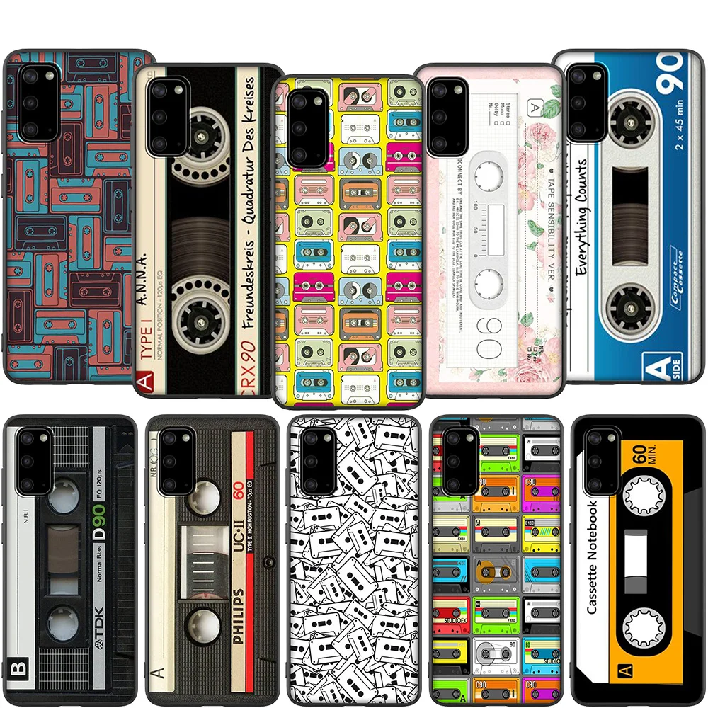 Antiguo Cassette De teléfono caso para Samsung Galaxy S10 S10e Lite S9 S8 Plus