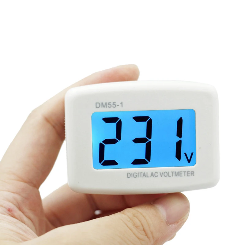 Цифровой вольтметр с ЖК дисплеем 220 В 110 США ЕС измеритель напряжения