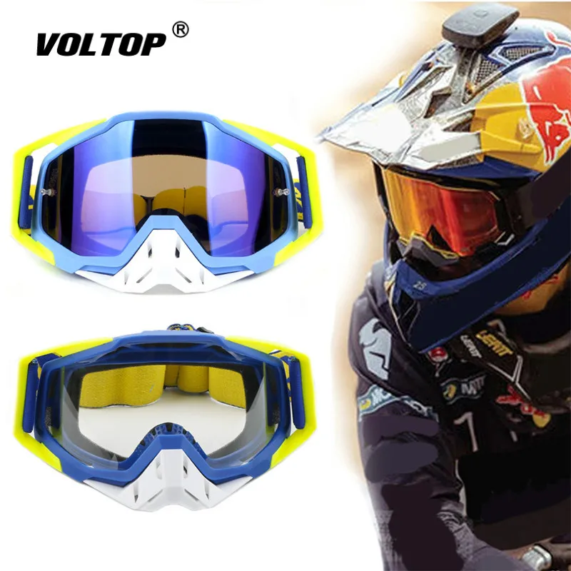 Motocross Goggles Gafas Motorcycle Helmet Cycling Glasses Atv Dirt Bike Sunglasses Safety Ski Mask Yellow | Автомобили и