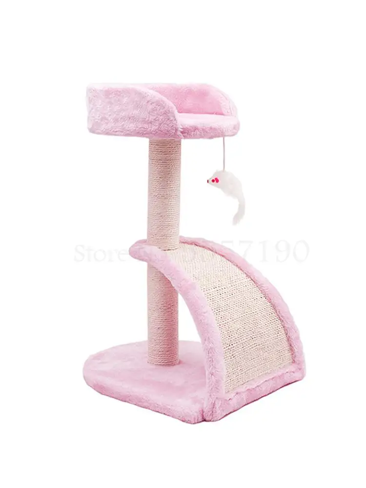 Кошка лазания рамка кошка гнездо дерево одна царапина доска с виллой Сизаль пост