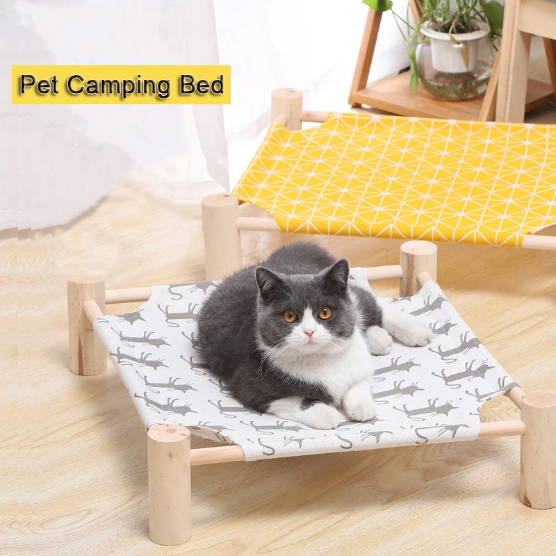 

Canvas Pet Cat Camp Bed House Stable Printed Breathable Kitten Sleeping Home Bed Pad For Cat Pet Summer Bed Mat Hammock Lounger