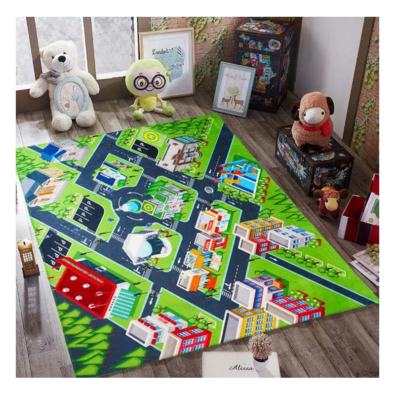 Новый детский игровой коврик с картой интеллекта развивающий для ползания