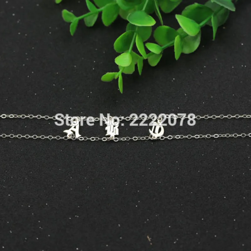 Массивное Серебряное ожерелье-чокер с подвеской 3 дюйма персонализированное