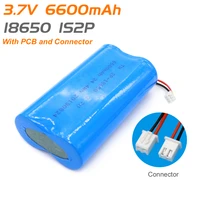 18650 lithium batteries 6600mah 1s2p 3 7v 18650 li ion rechargeable battery with wires and jst xh 2pconnector ebike battery