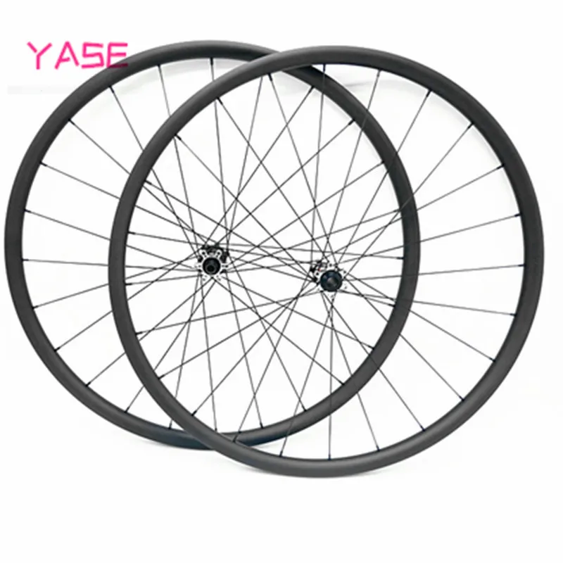 YASE новые сверхлегкие 29er Углеродные mtb дисковые колеса 32x28 мм бескамерные