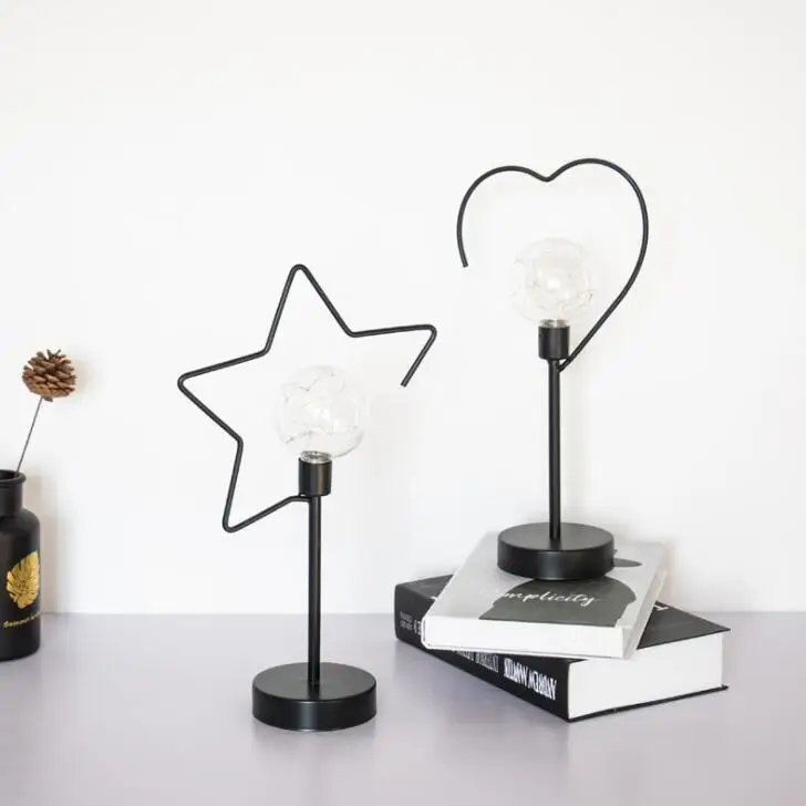 

modern simple bedside star light loving night light bar home decorations