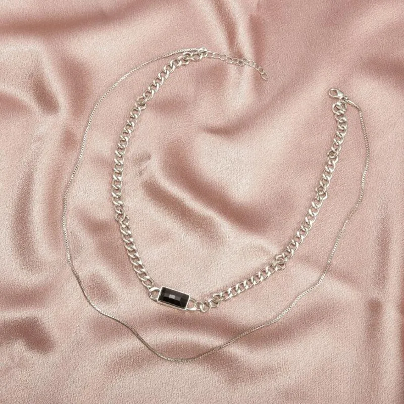 

Timlee N001 New Personality Geometry Round Square Map Star Multi Layers Chains Chokers Necklaces Wholesale